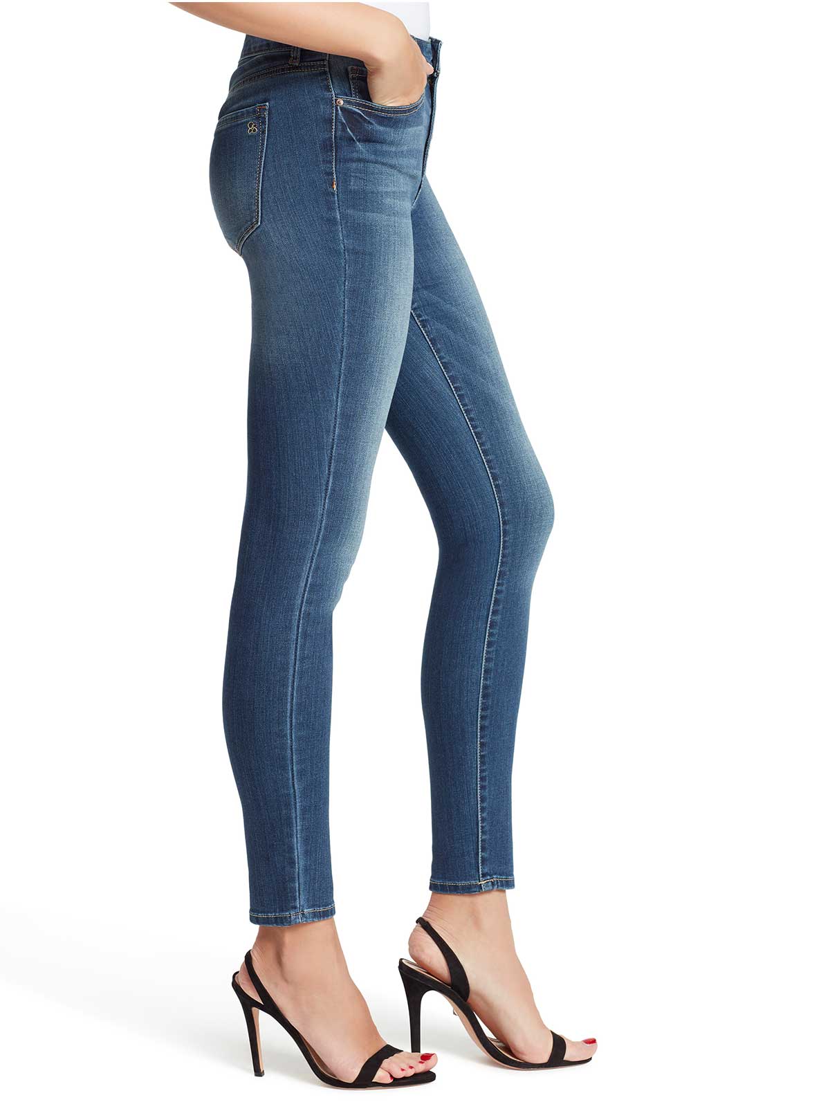 Adored High Rise Sknny Jeans in Rodeo - Image 2