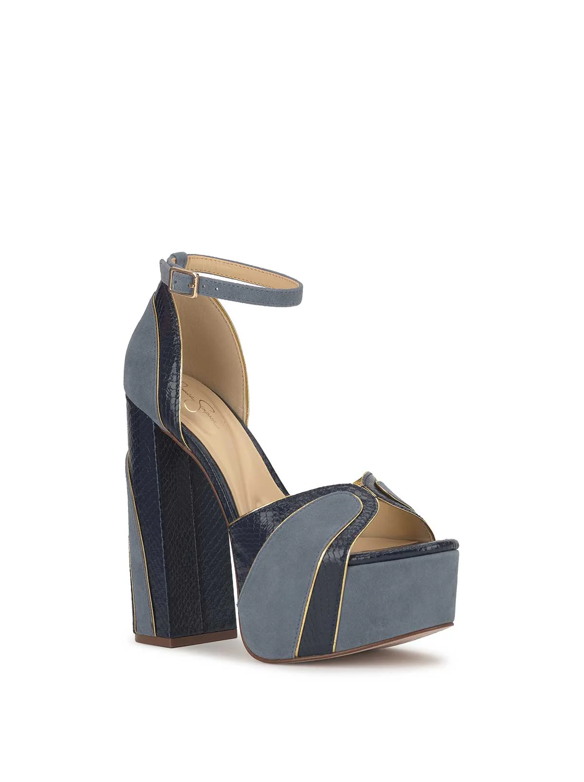 Avele Platform in Ash Blue & Dark Knight - Image 4