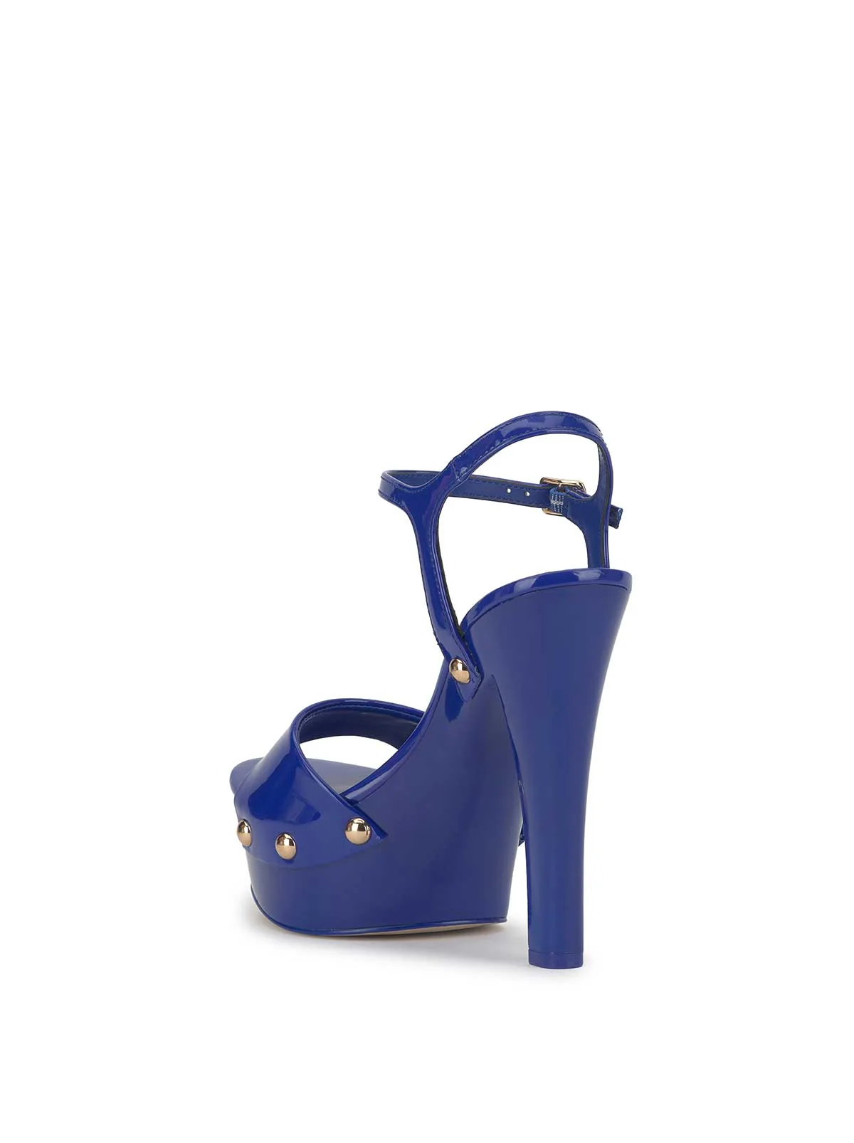 Calenta Studded Platform in Blue Royale - Image 3