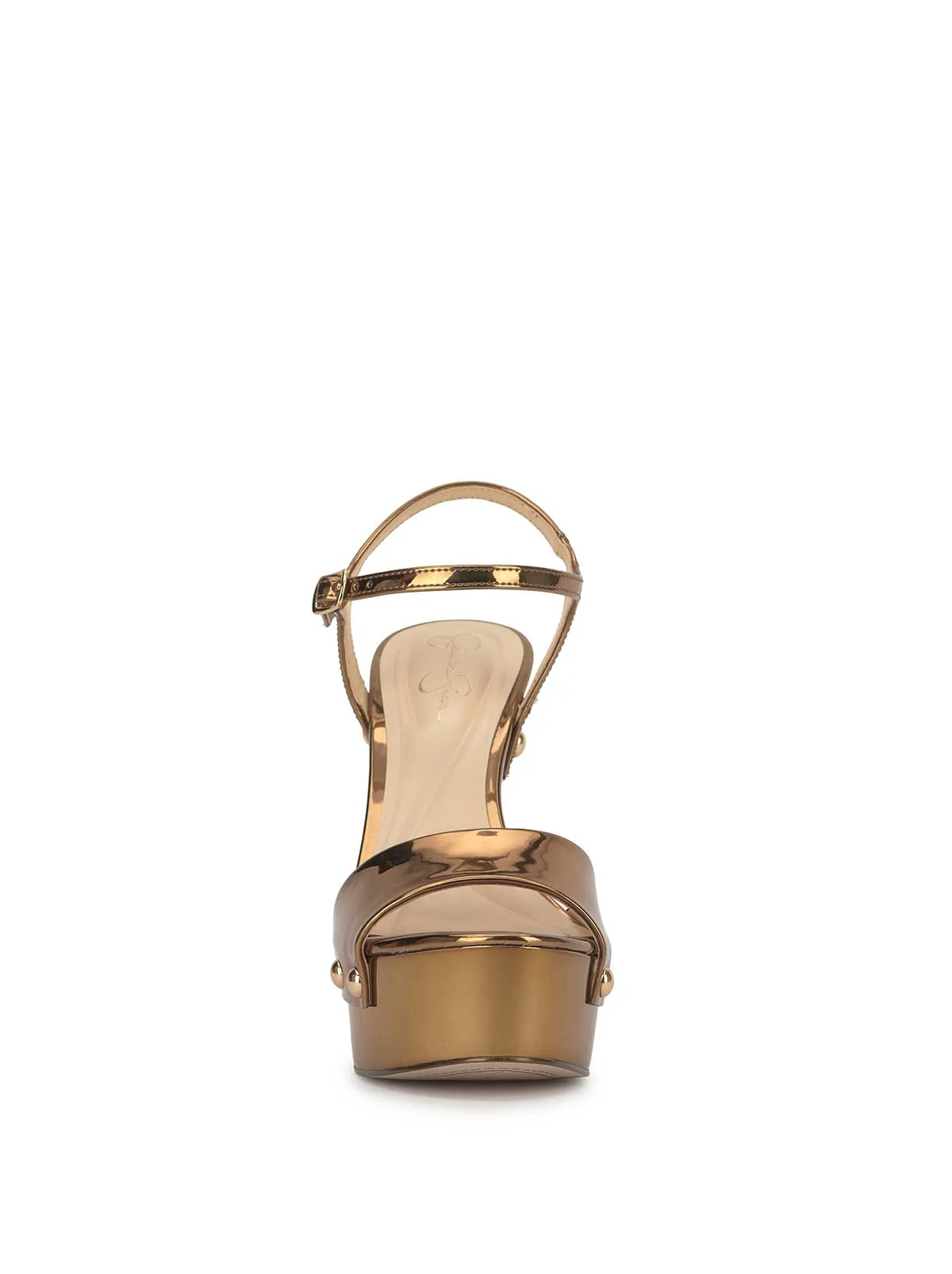 Calenta Studded Platform in Bronze - Image 2