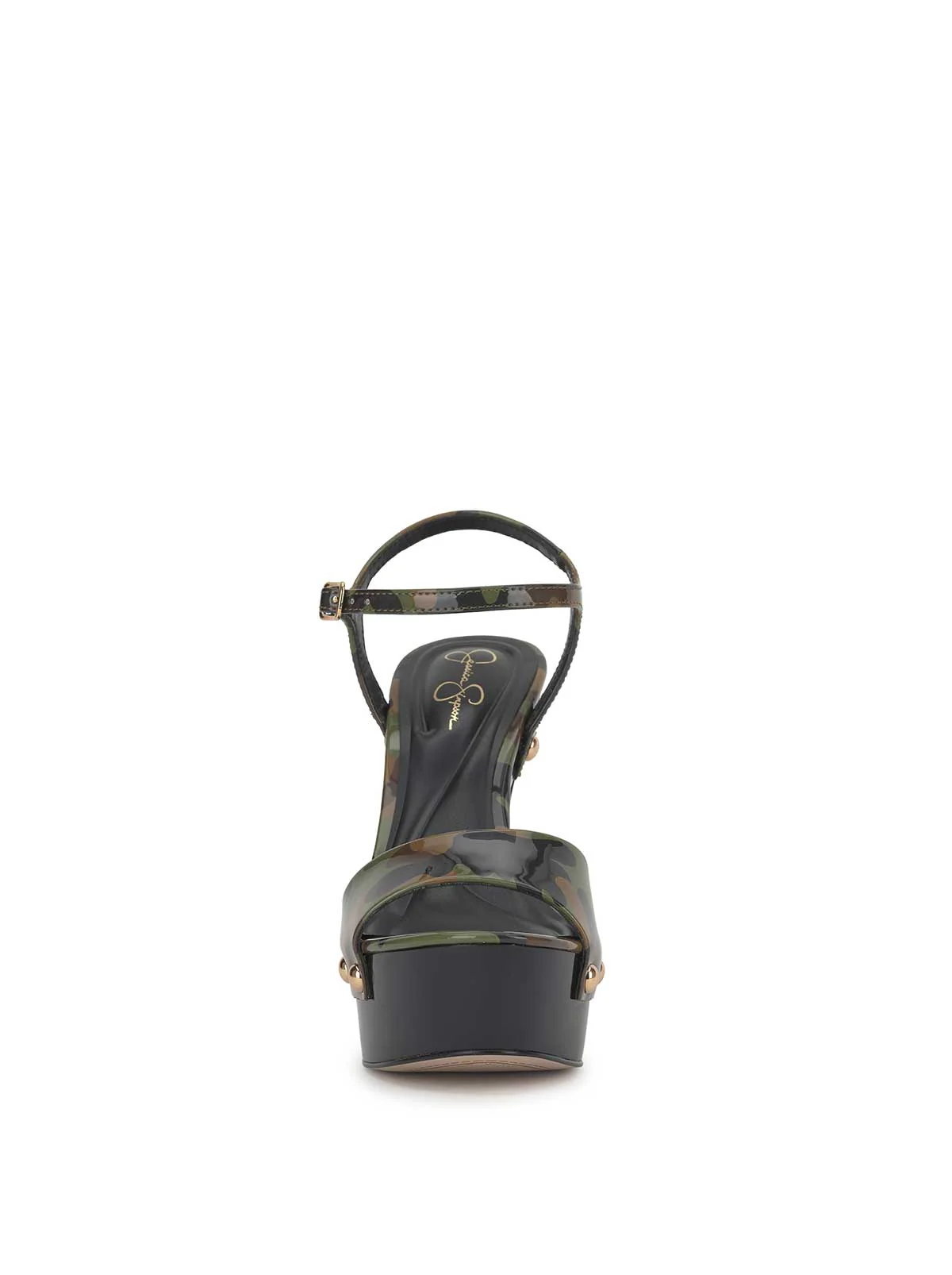Calenta Studded Platform in Forest Camo - Image 2