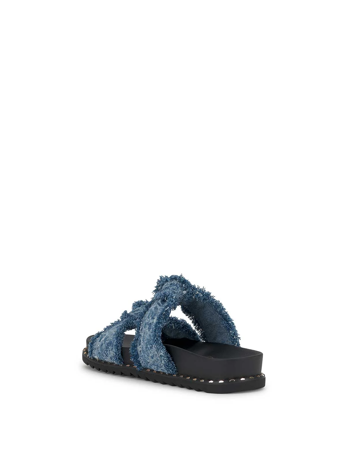Caralyna Flat Sandal in Denim - Image 3