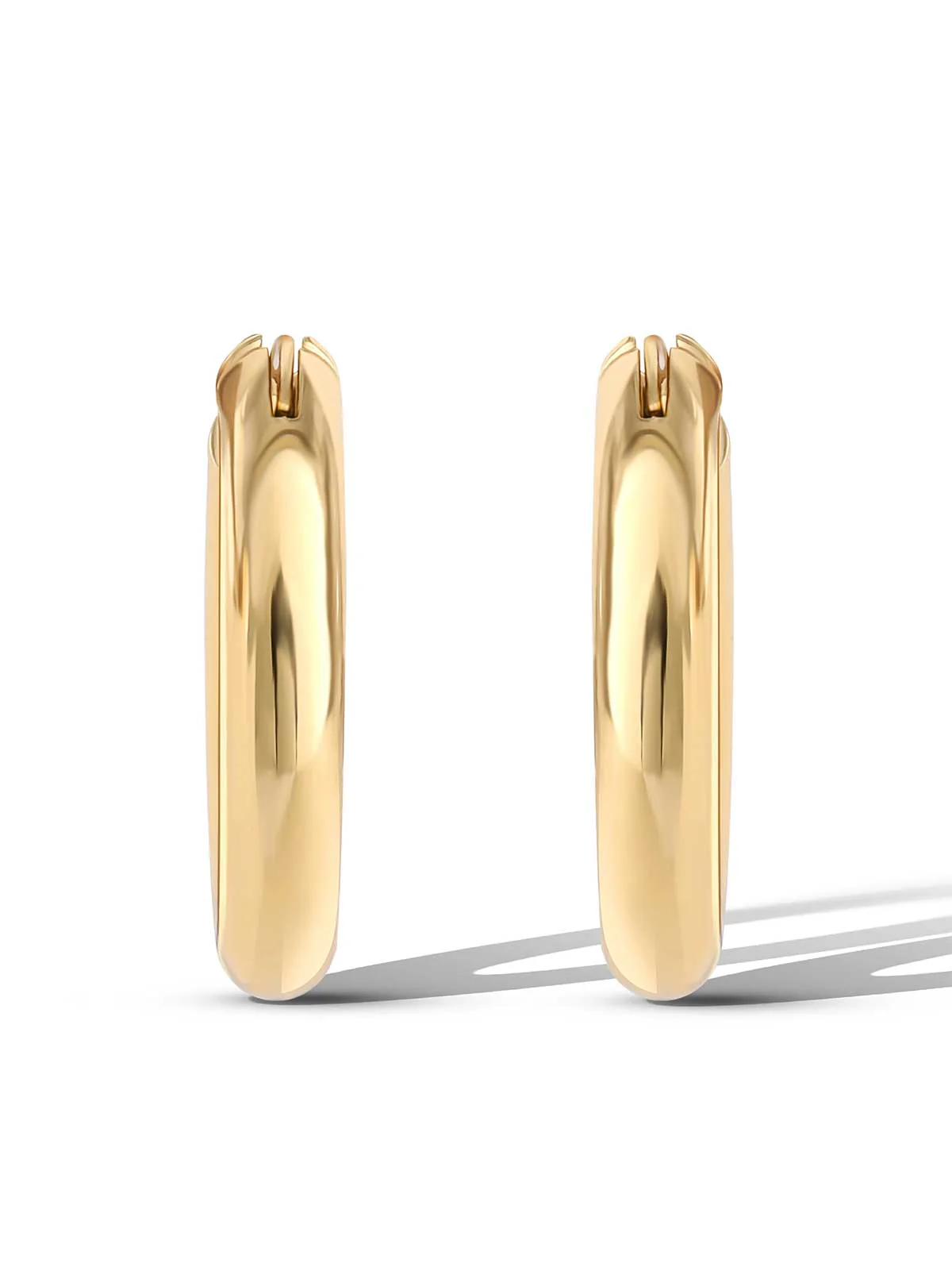 Chunky Hoop Earrings - Image 2