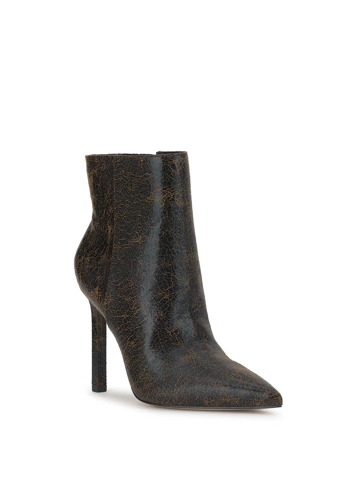 Debia High Heel Bootie in Black & Brown - Image 4