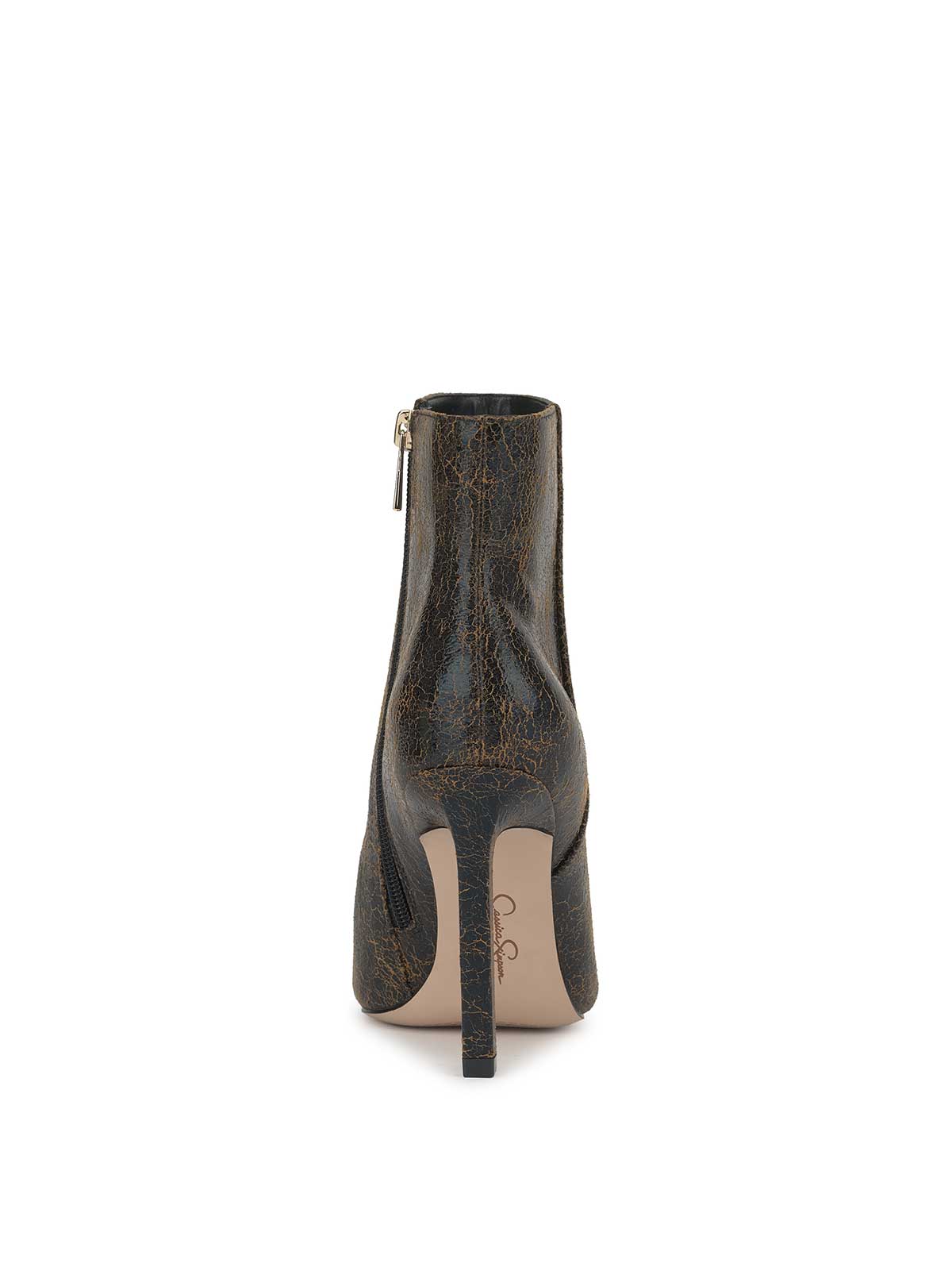 Debia High Heel Bootie in Black & Brown - Image 5