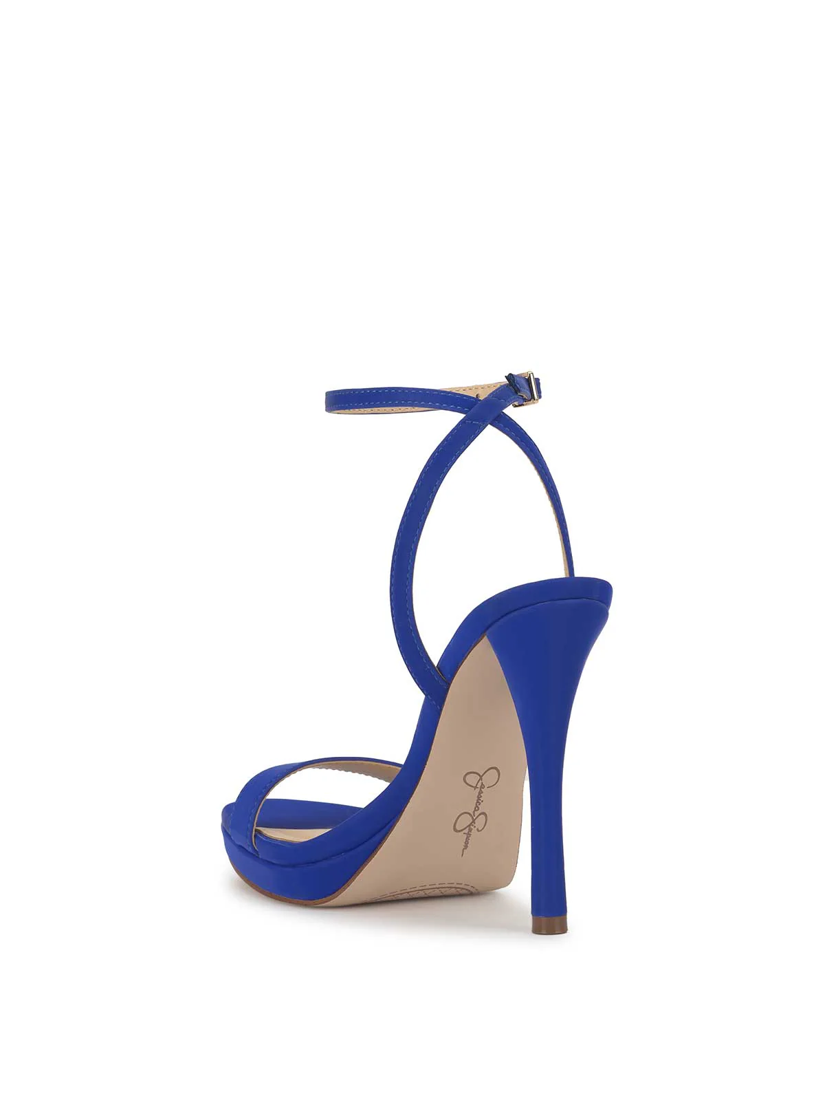 Divra High Heel Sandal in Blue Royale - Image 3