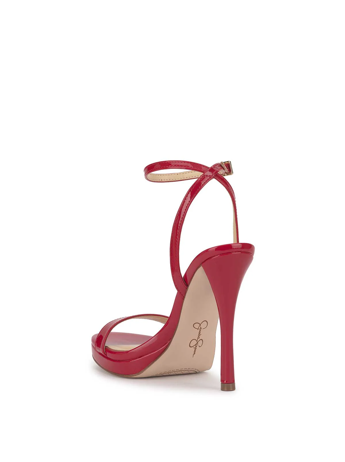 Divra High Heel Sandal in Red Muse - Image 3