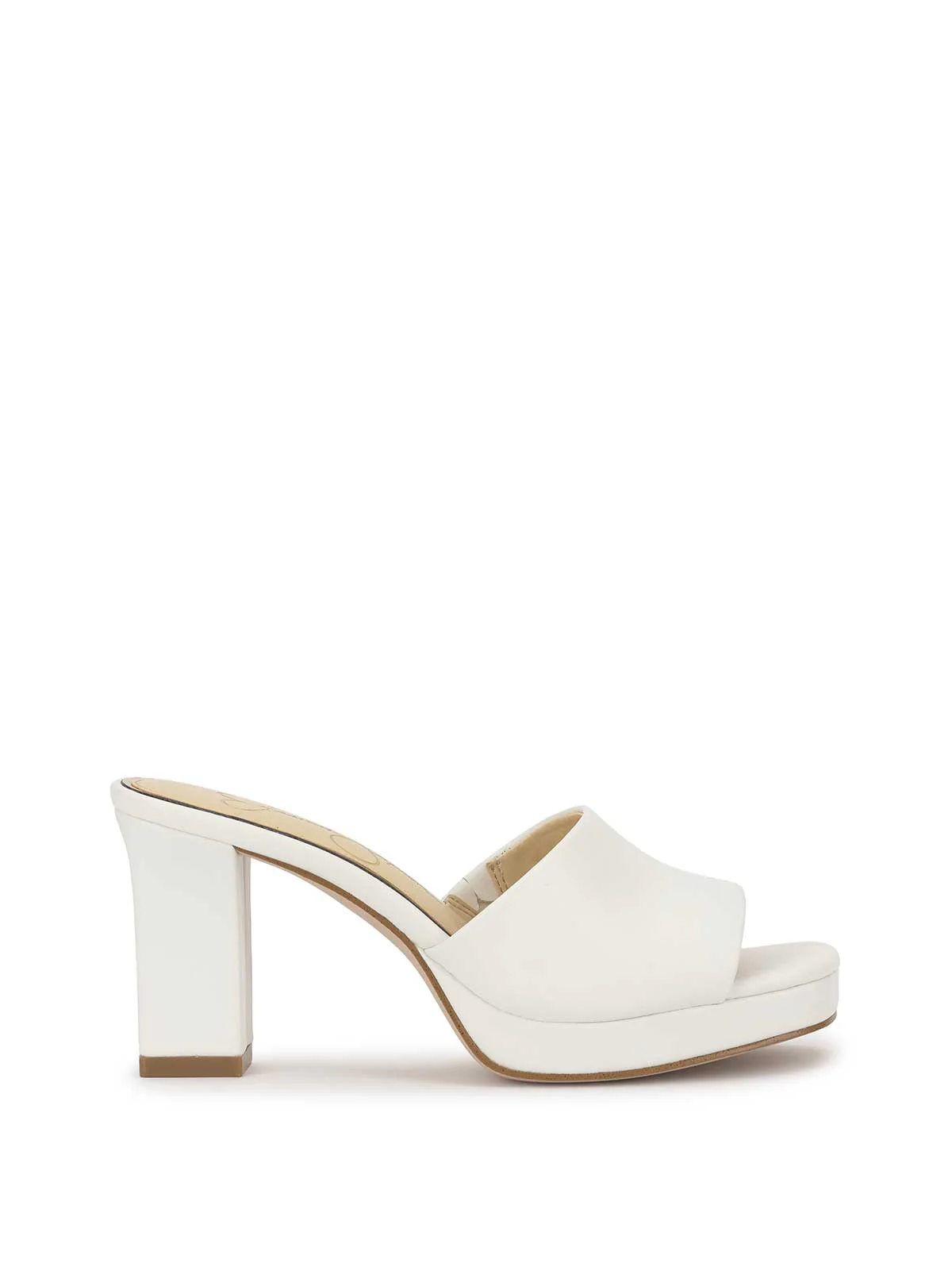 Elyzza High Heel Slide in Bright White
