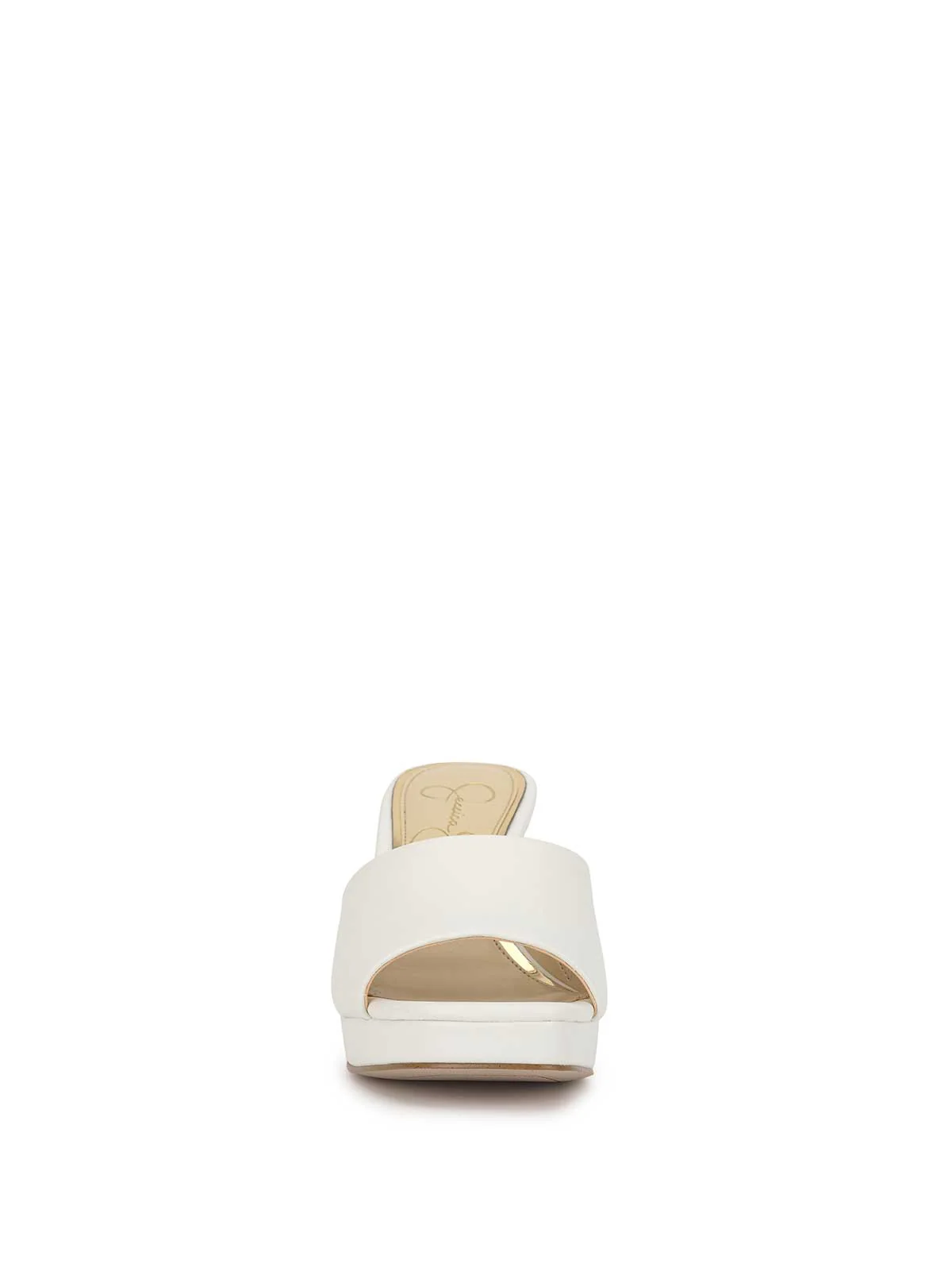 Elyzza High Heel Slide in Bright White - Image 2