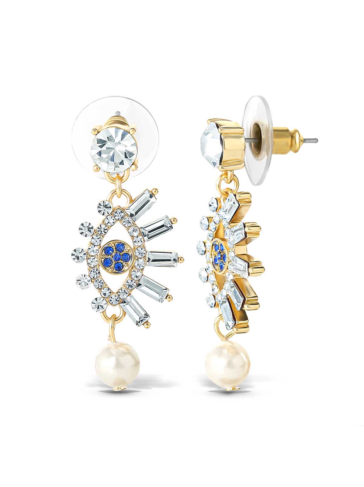Evil Eye Dangle Earrings - Image 2