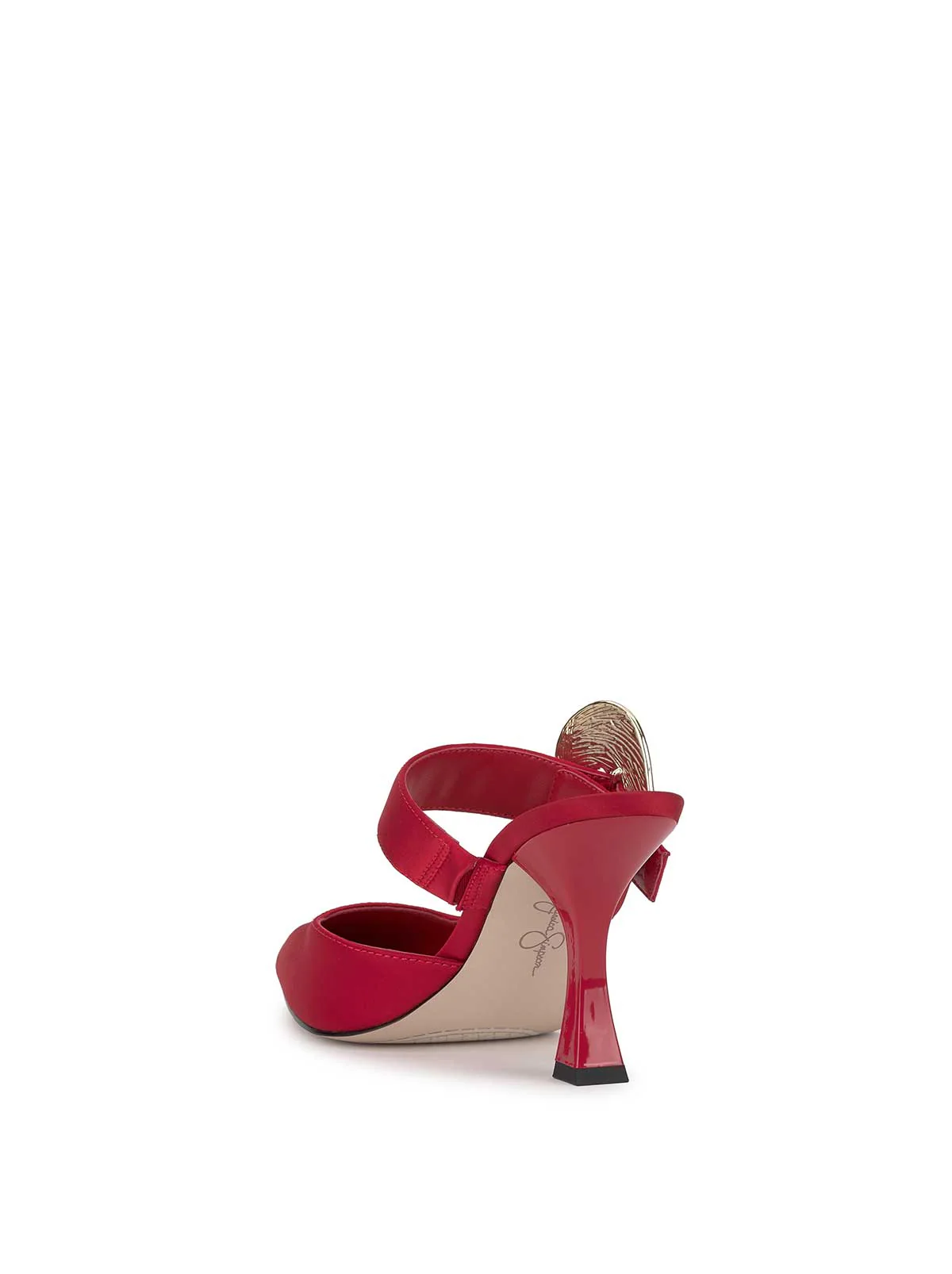 Favica High Heel in Red Muse - Image 3