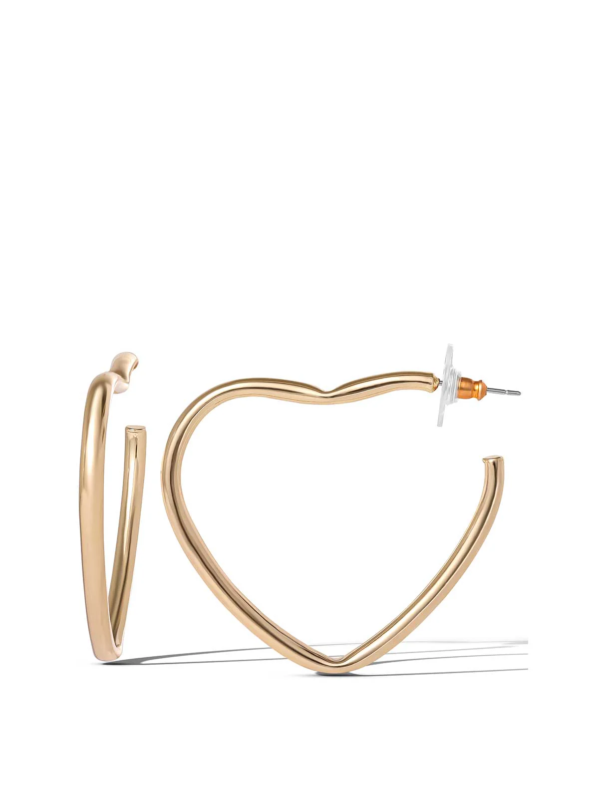 Heart Hoop Earrings - Image 2