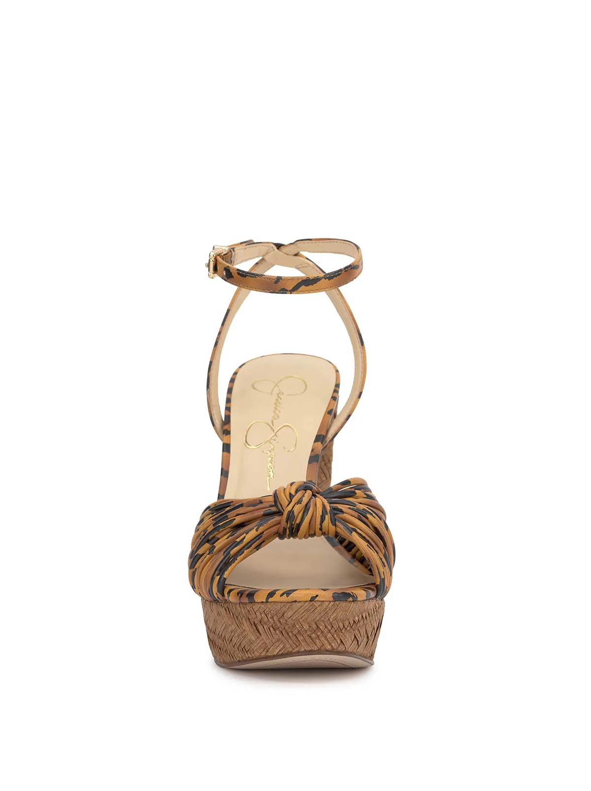 Immie Platform Sandal in Tiger Print - Image 2
