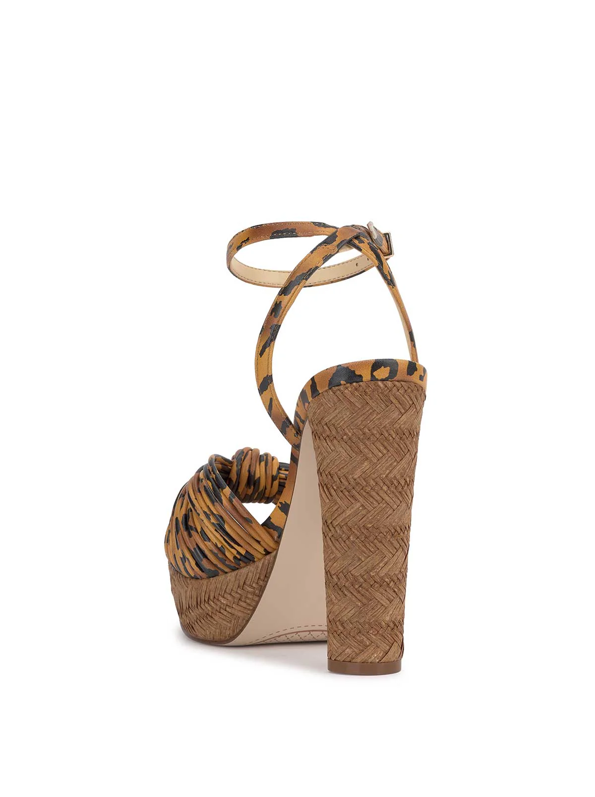 Immie Platform Sandal in Tiger Print - Image 3