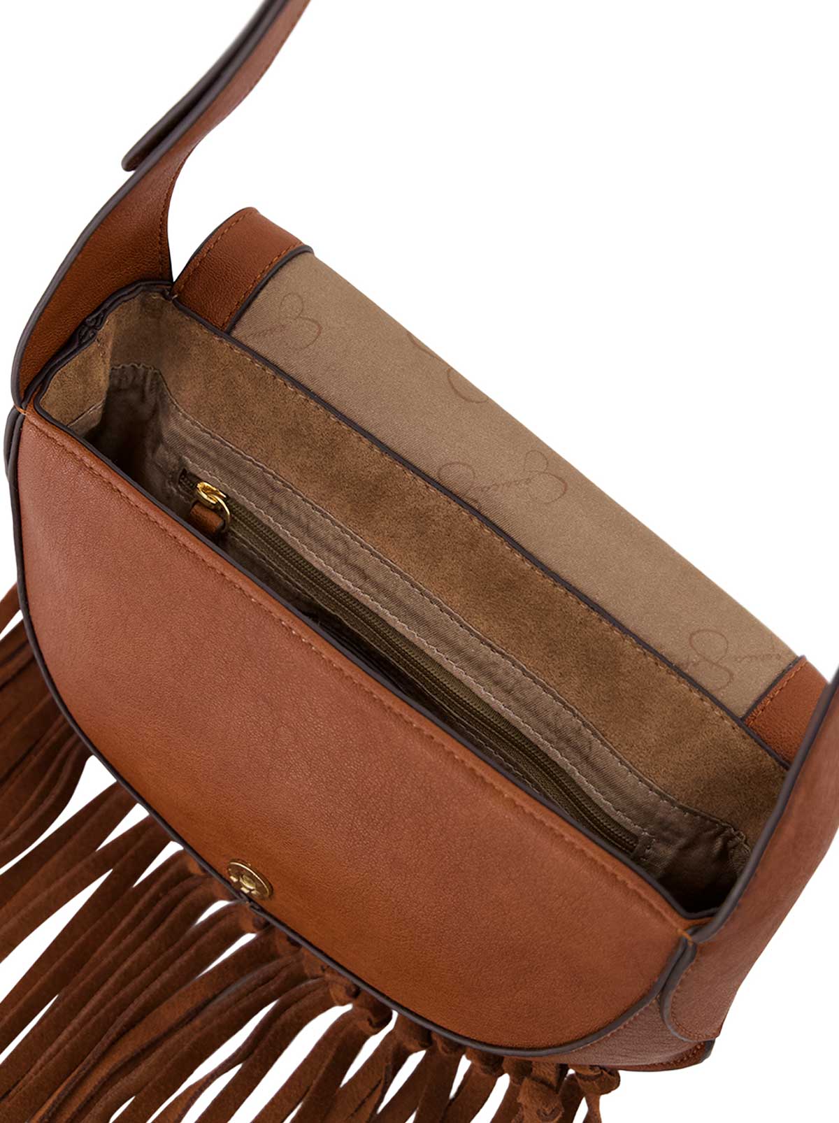 Jessica Simpson 2.0 Ava Saddle Crossbody in Golden Oak - Image 3