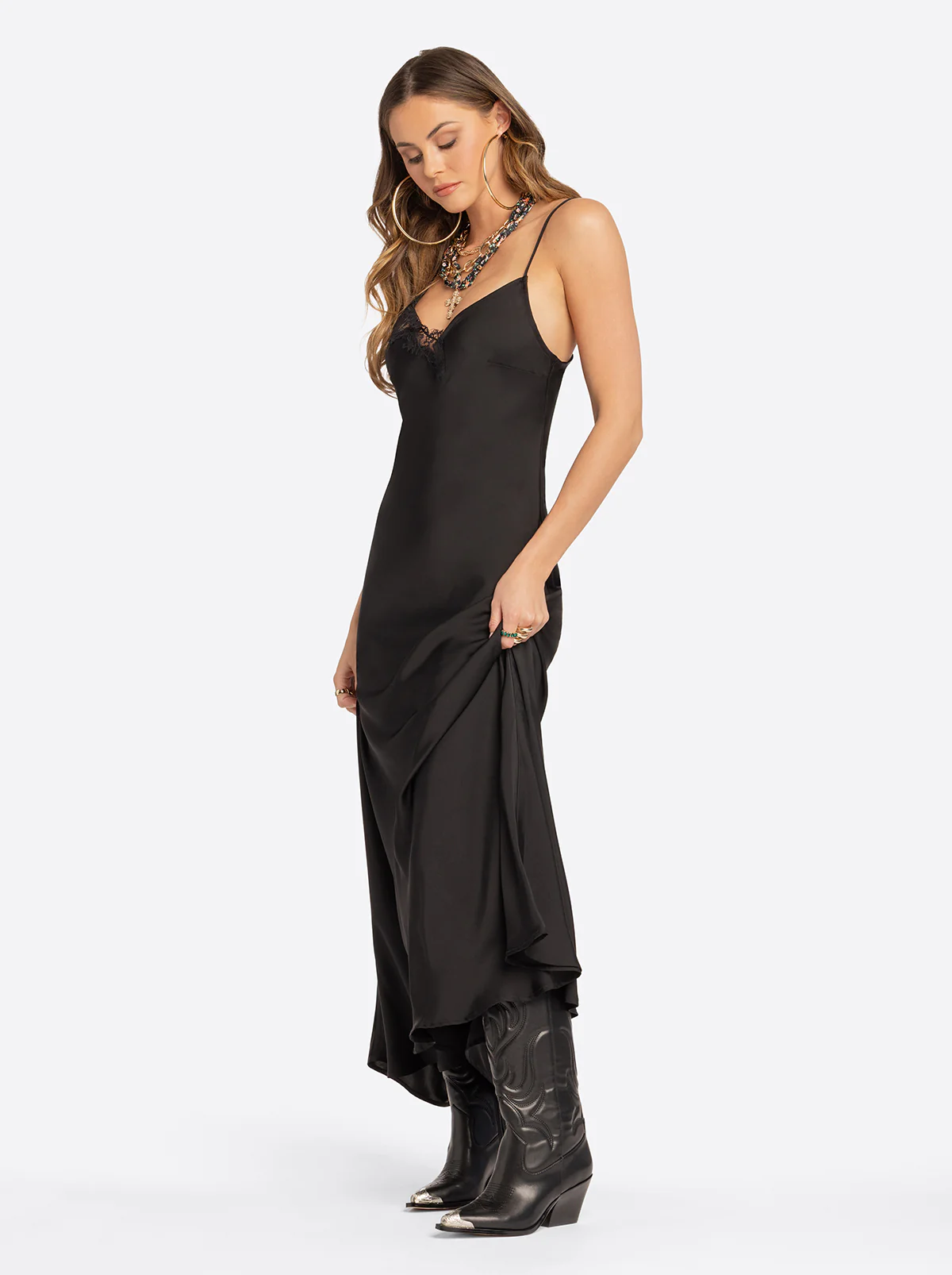 Jessica Simpson 2.0 Blanche Slip Dress in Tap Shoe - Image 3