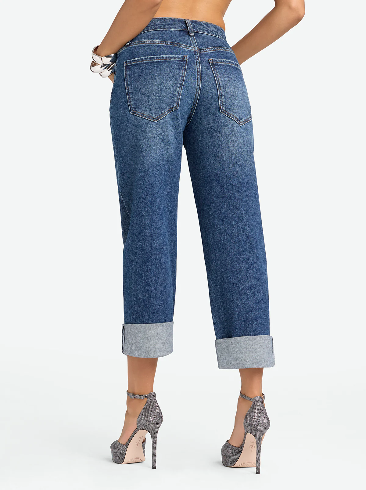 Jessica Simpson 2.0 Embellished Boyfriend Jeans in Thorn - Image 3
