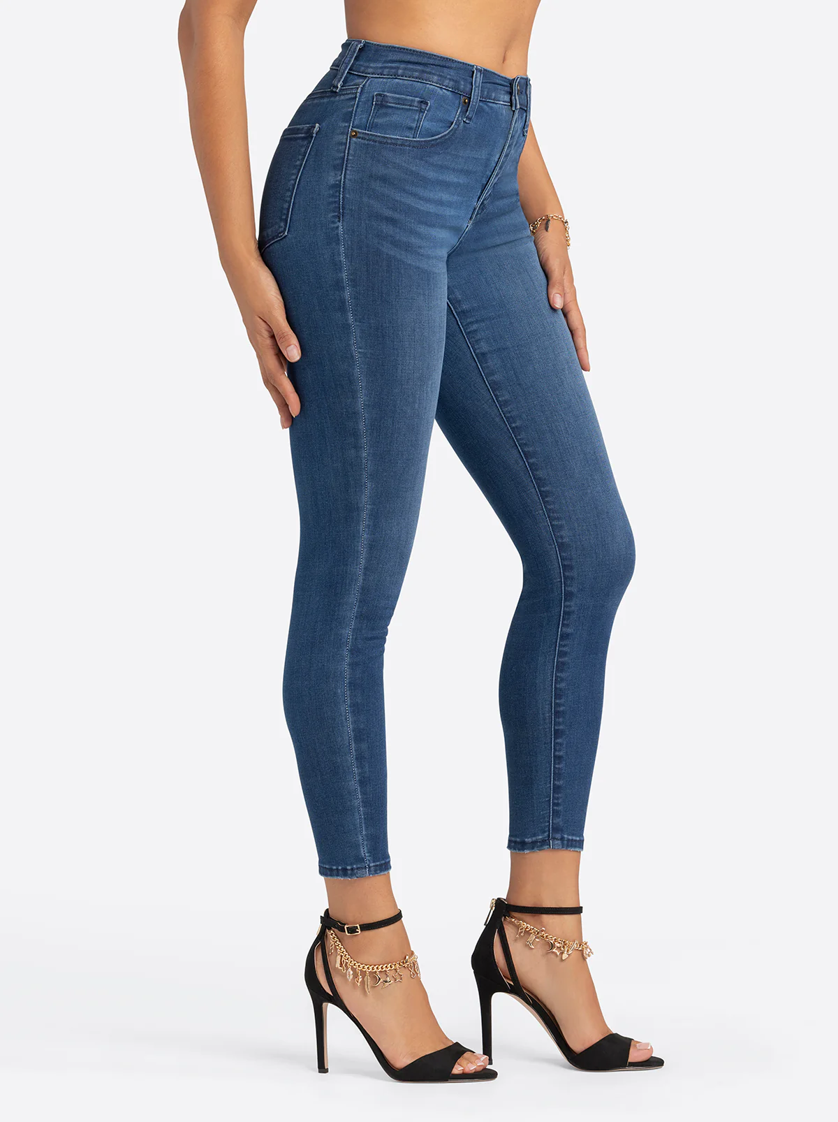 Jessica Simpson 2.0 Debbie High Rise Skinny Jeans in Brook - Image 3
