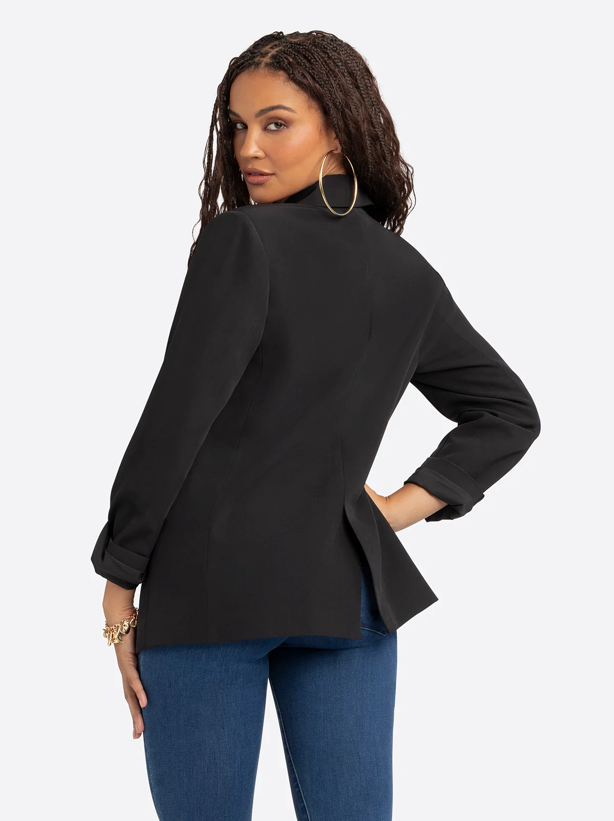 Jessica Simpson 2.0 Lenna Blazer in Black - Image 4