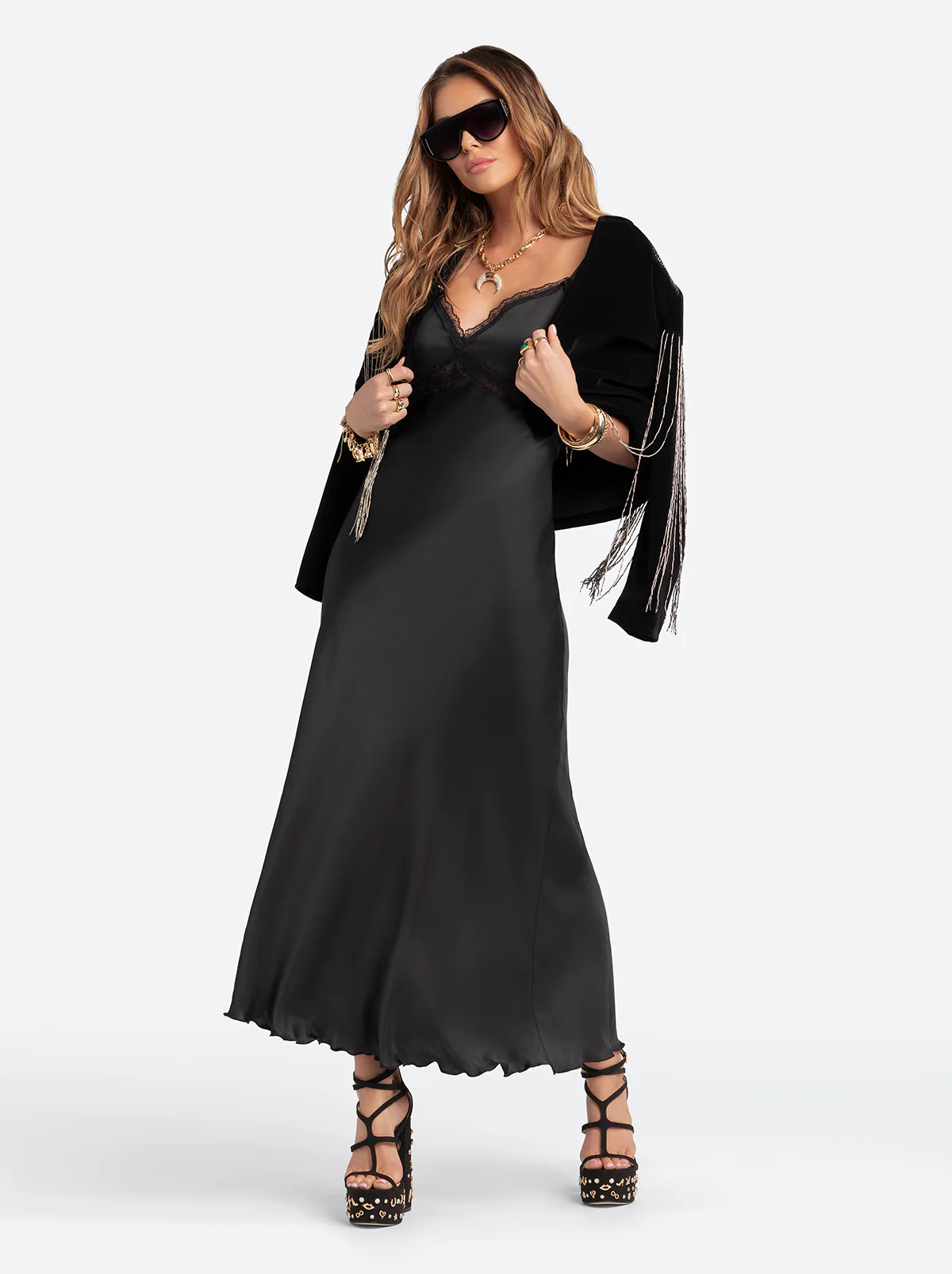 Jessica Simpson 2.0 Bias Dress in Black - Image 6
