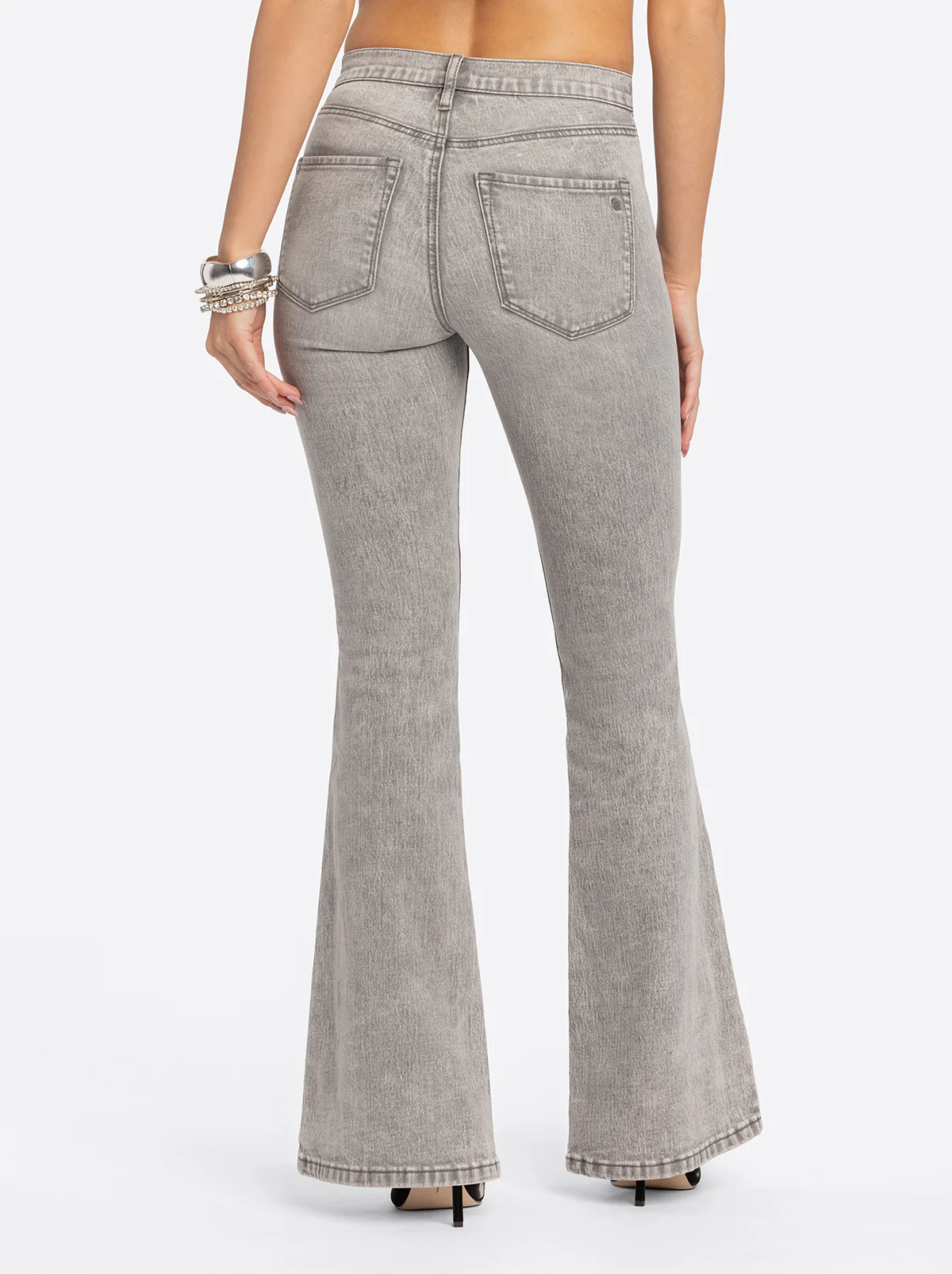 Jessica Simpson 2.0 Stevie Flare Jeans in Grey - Image 3