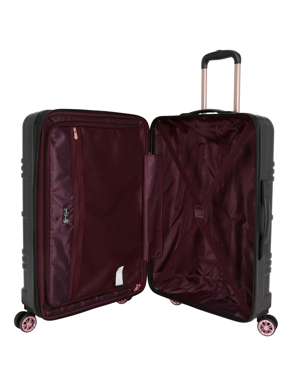 Jewel Plaid Luggage Collection in Black - Image 5