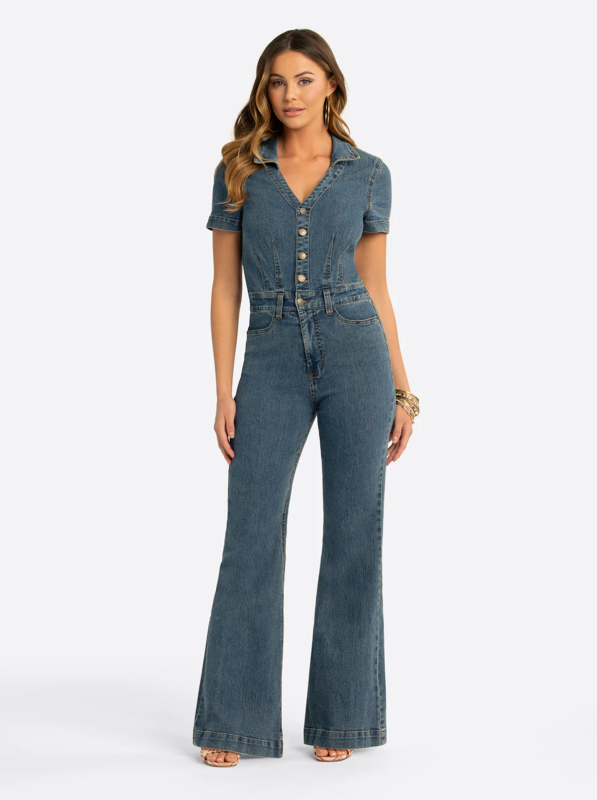 JS Jessica Simpson Lyra Jumpsuit in Reflector - Image 2