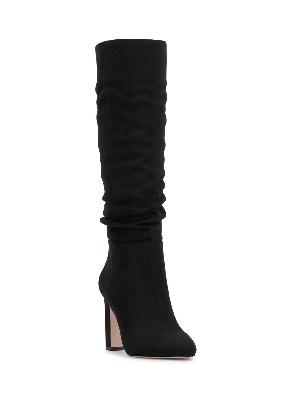 Minerva Knee High Boot in Black Suede - Image 4