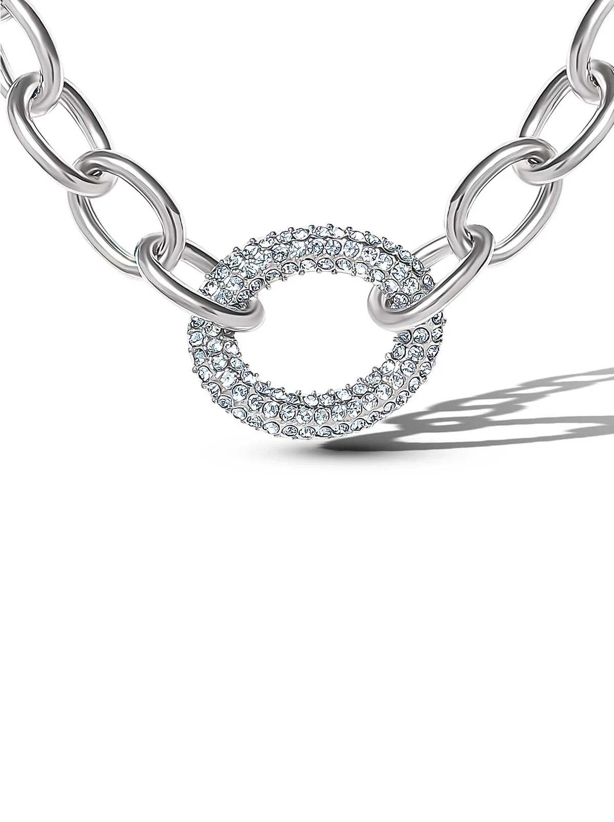 Overized Link Pendant Necklace - Image 2