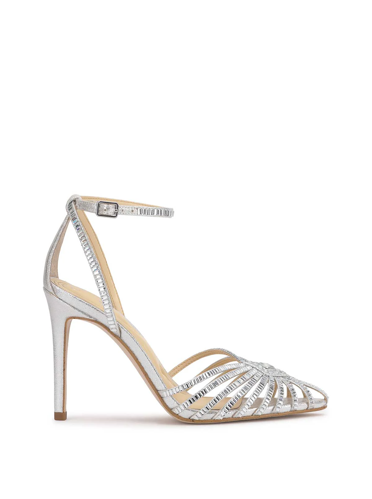 Paveri Pump in Silver - Image 2