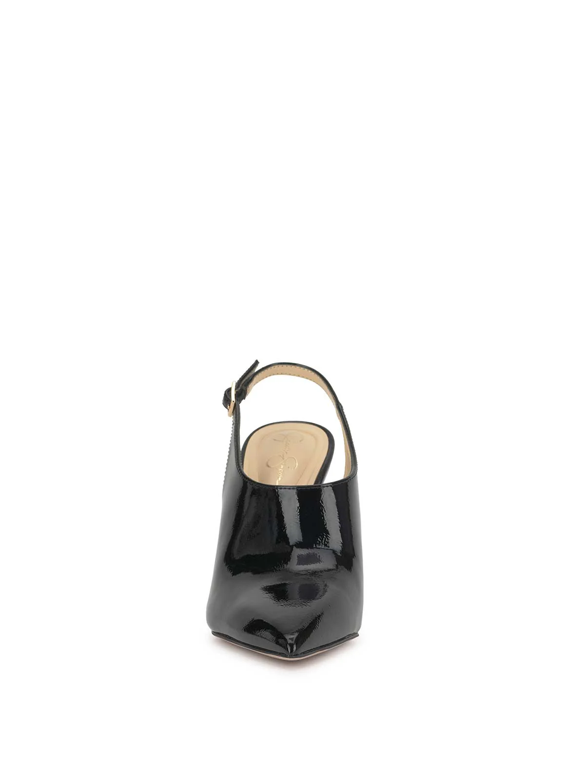 Pavie Pointed Toe Mule in Black - Image 2
