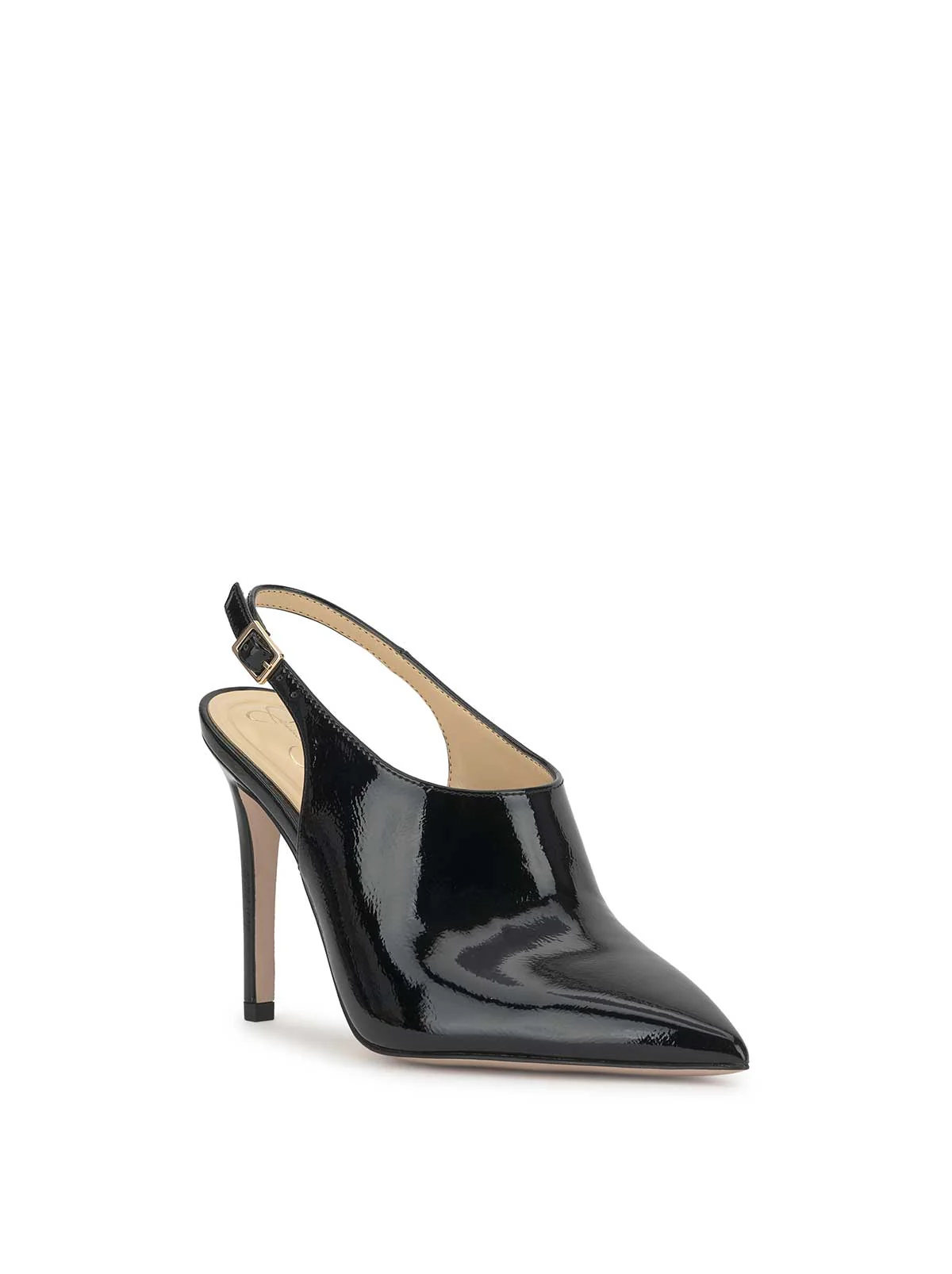 Pavie Pointed Toe Mule in Black - Image 4