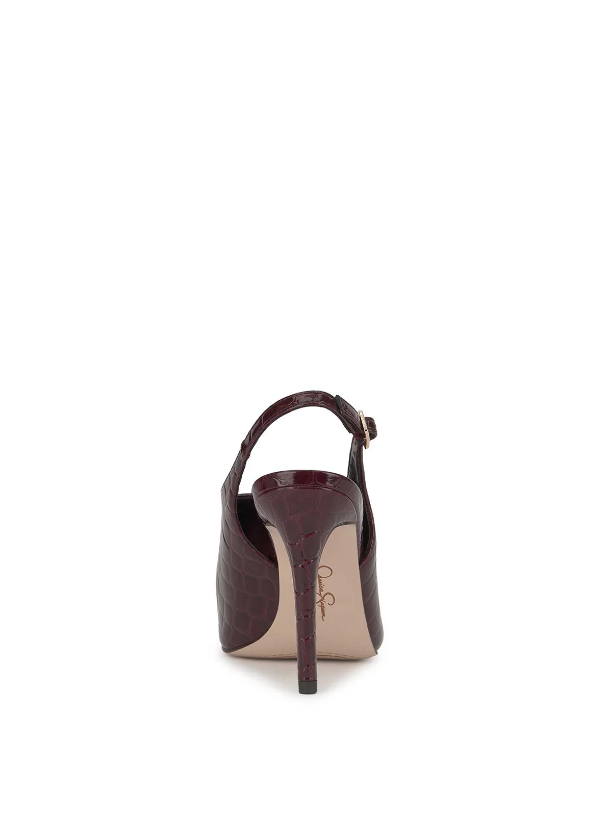 Pavie Pointed Toe Mule in Cherry Mahogany - Image 5