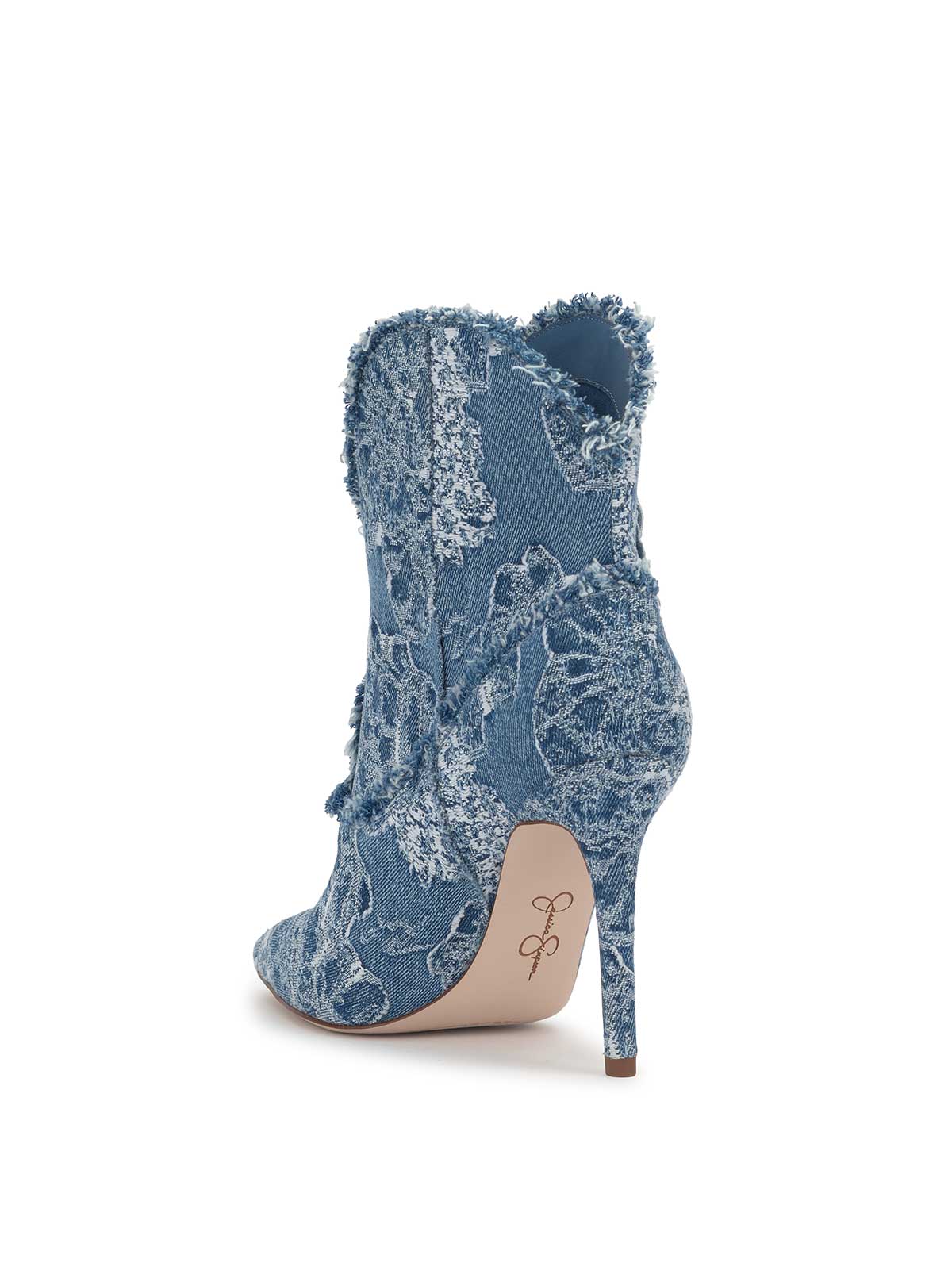 Plitee High Heel in Denim - Image 3