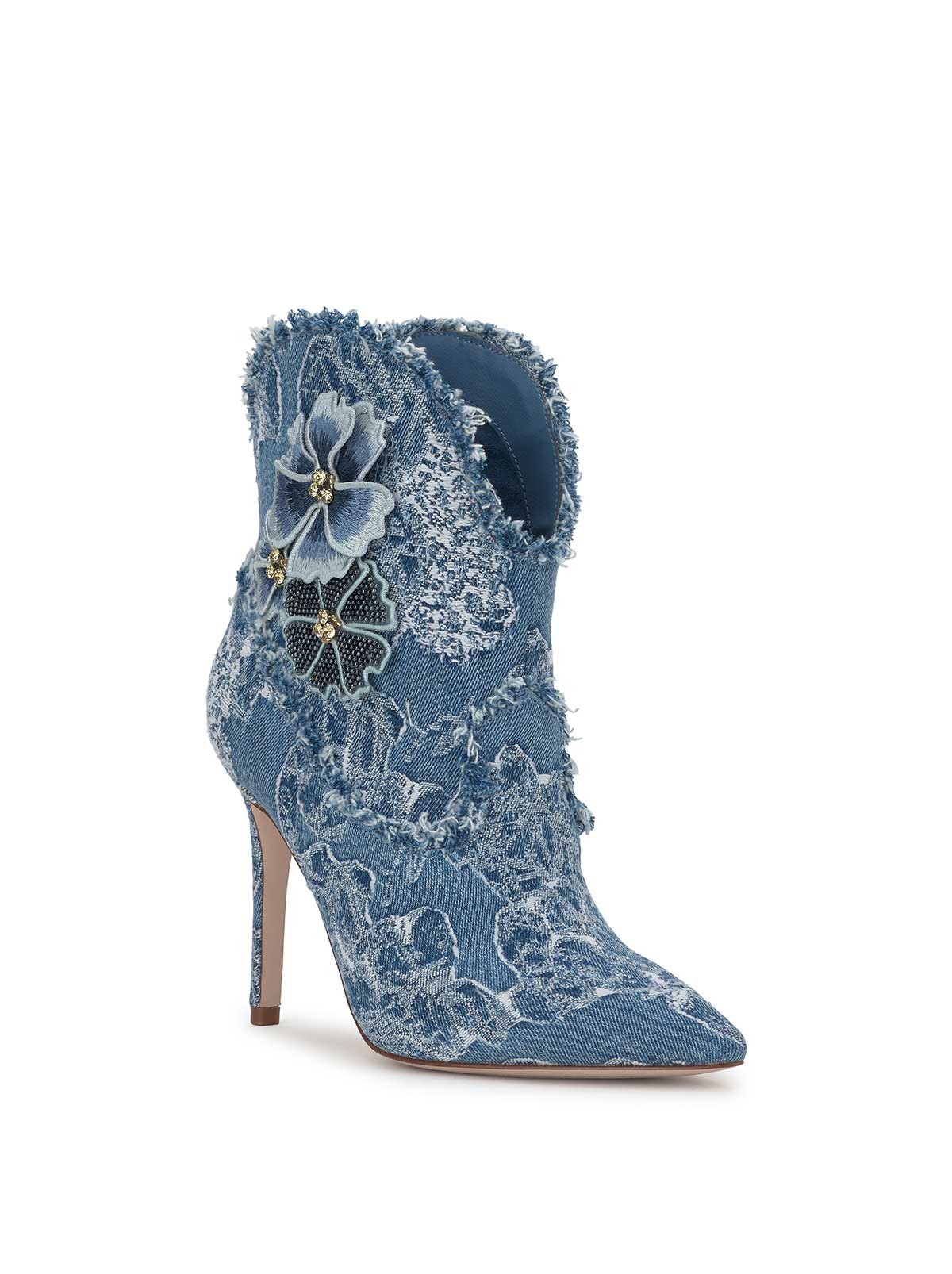 Plitee High Heel in Denim - Image 4