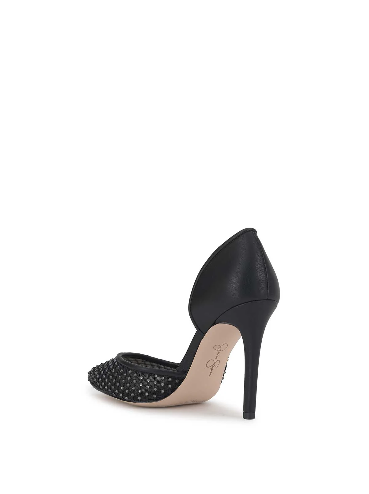 Prizma D'Orsay Pump in Black Mesh Sparkle - Image 3
