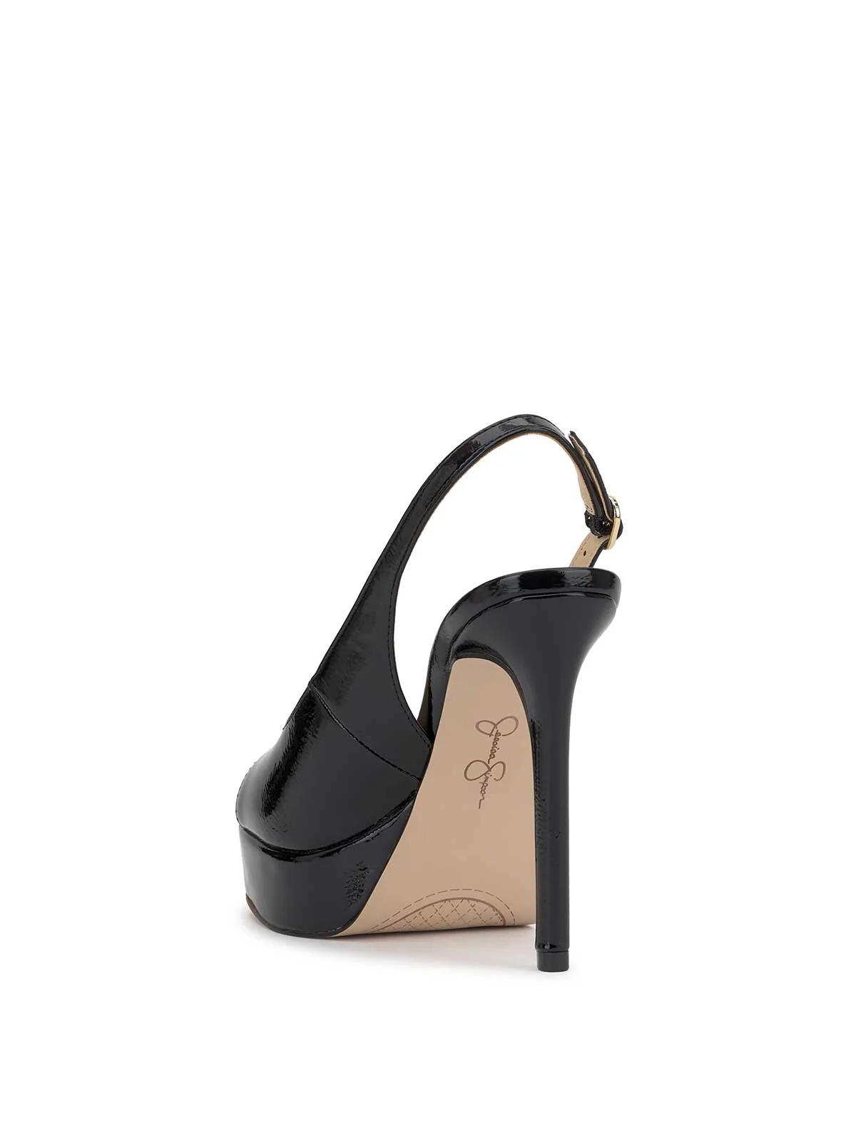 Sibilla High Heel in Black Patent - Image 3