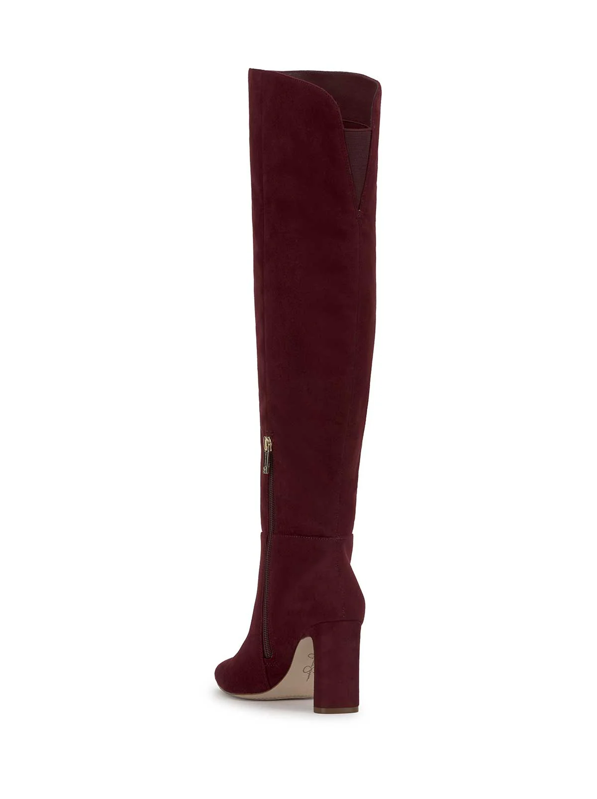 Simmona Over the Knee Boot in Dark Cherry - Image 3