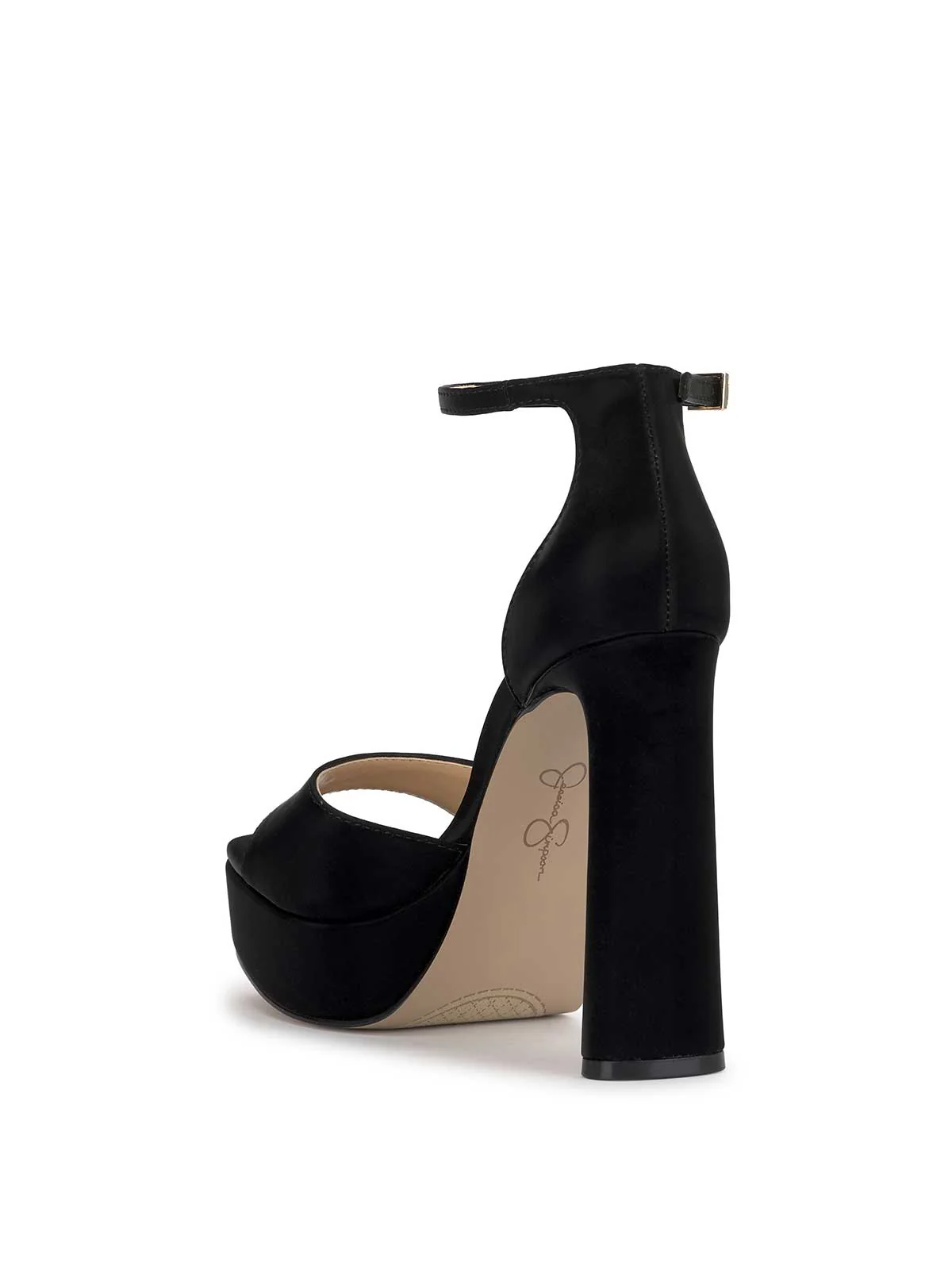 Telxia Ankle Strap Platform Sandal in Black - Image 3