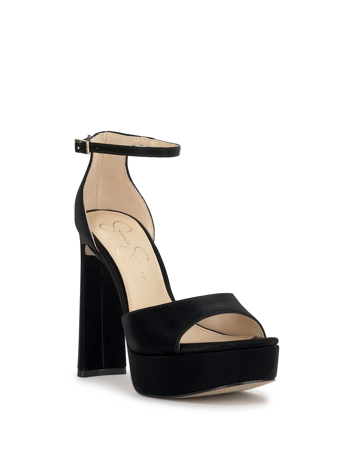 Telxia Ankle Strap Platform Sandal in Black - Image 4
