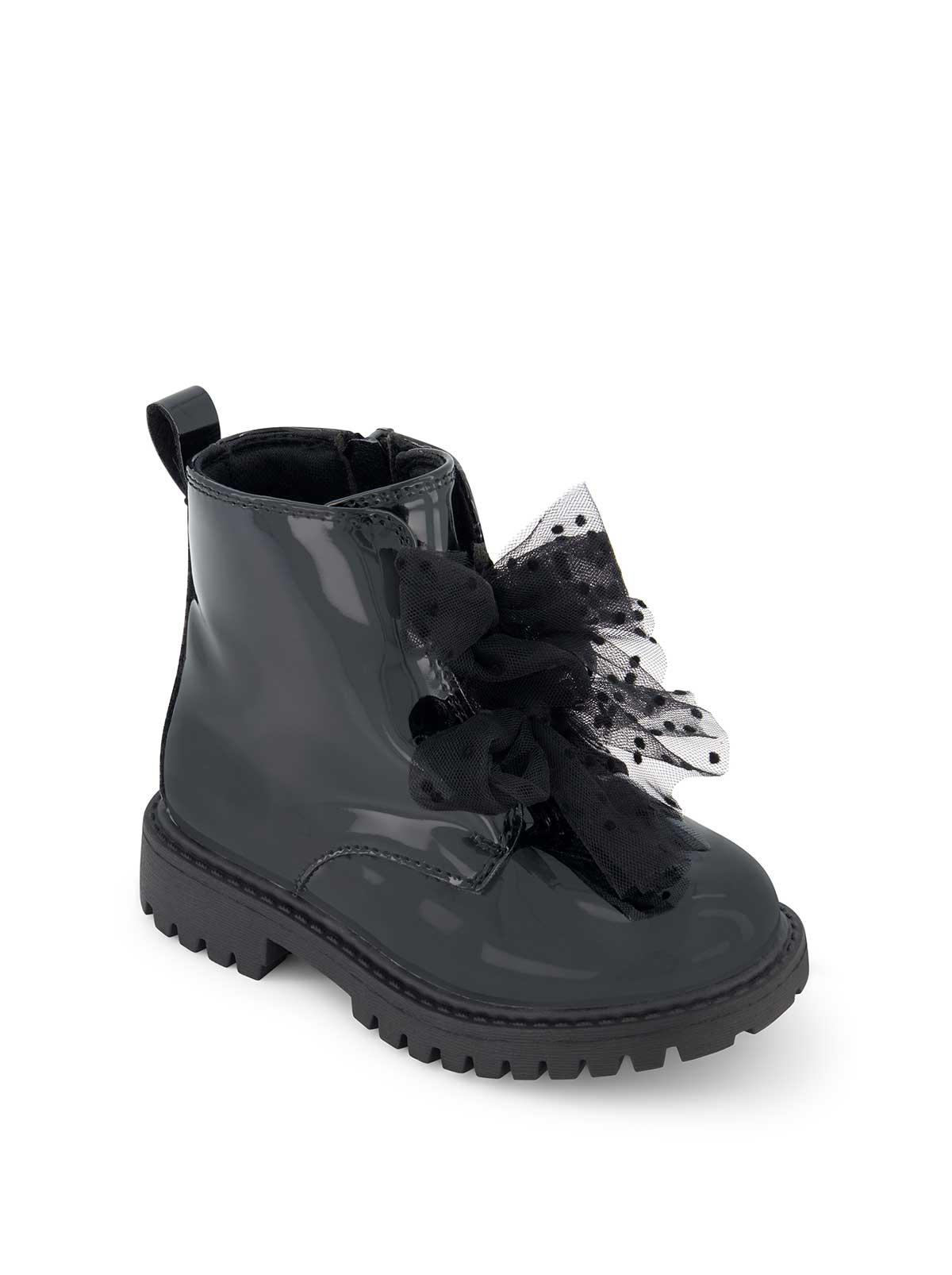 Toddler Daria Double Bow Boot in Black - Image 3
