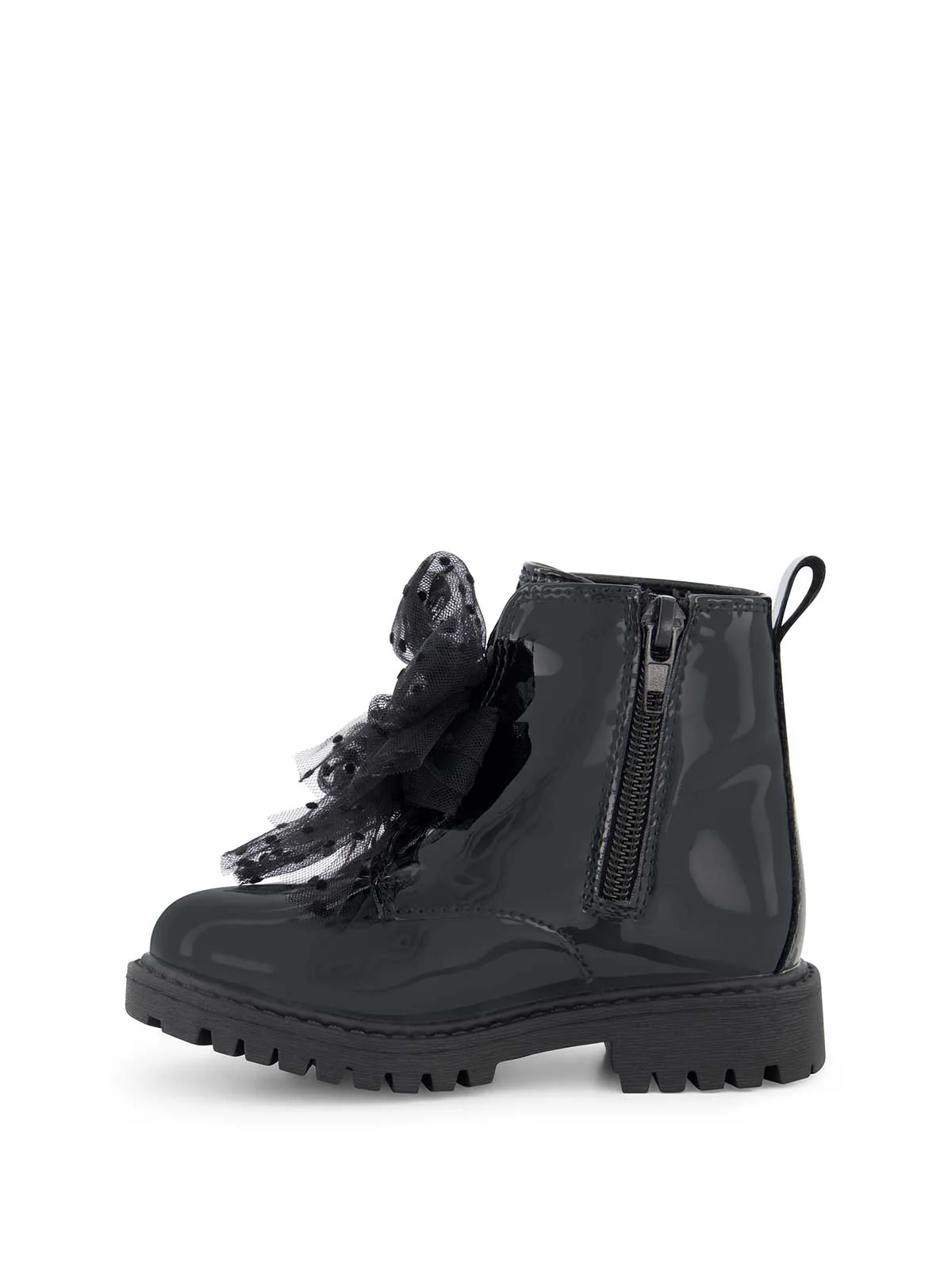 Toddler Daria Double Bow Boot in Black - Image 4