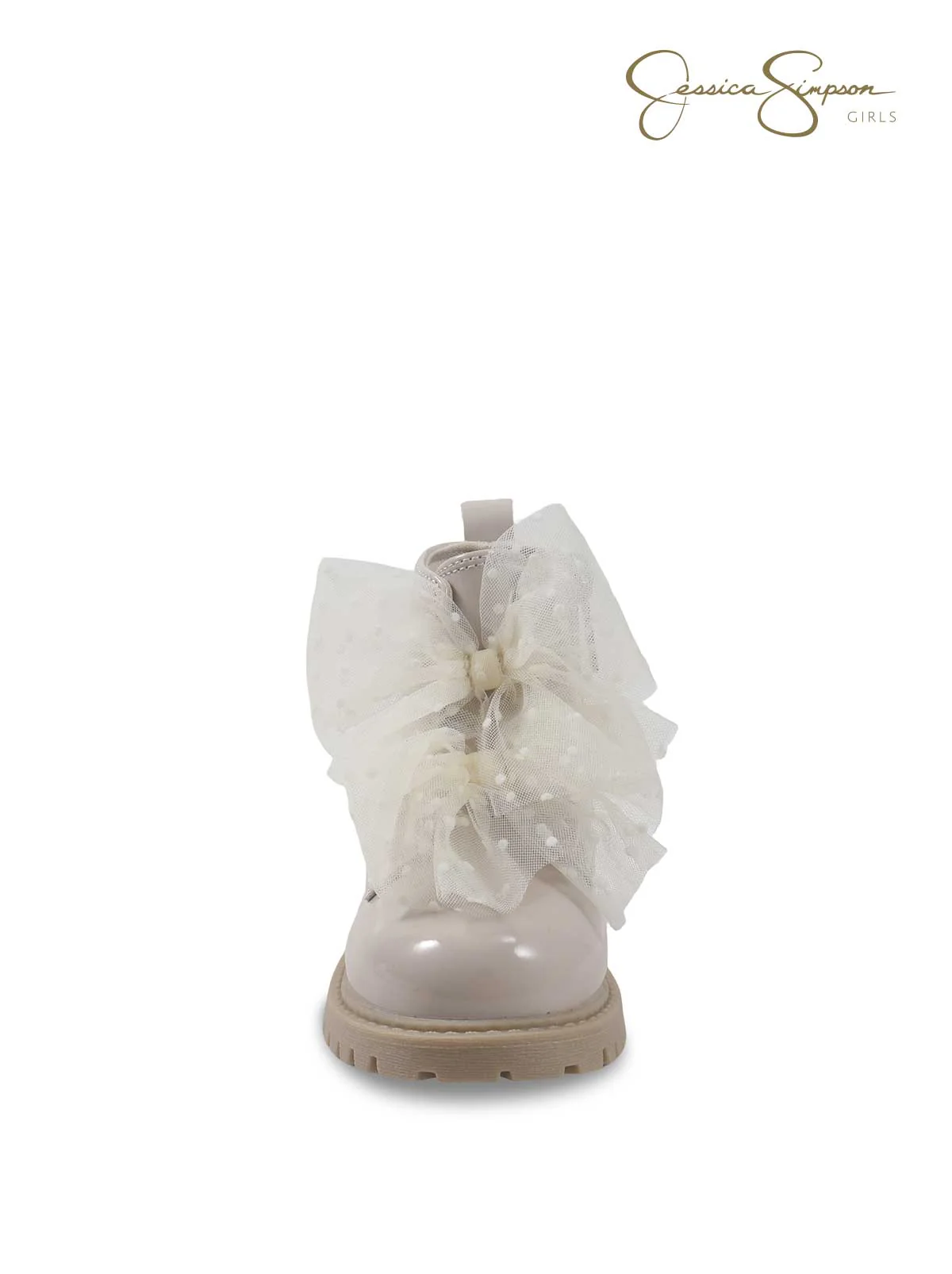 Toddler Daria Sneaker Double Bow in Cream - Image 2