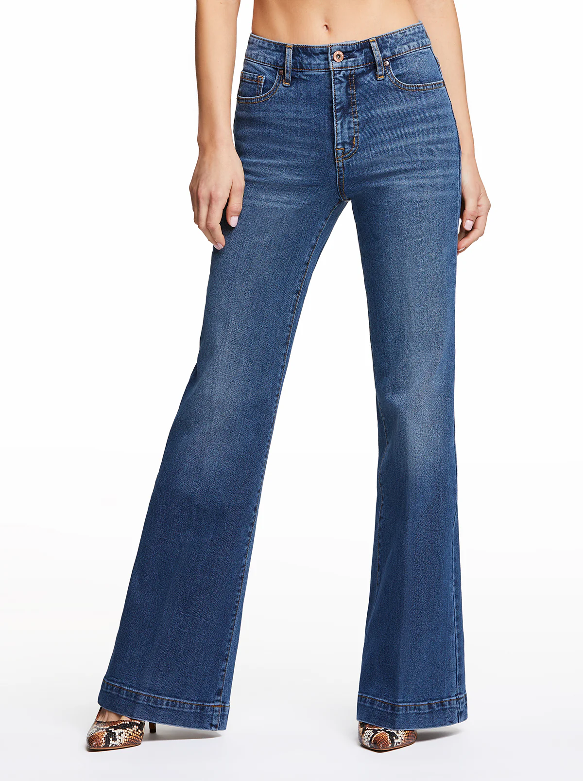 True Love Wide Leg Trouser Jeans in Sia - Image 2
