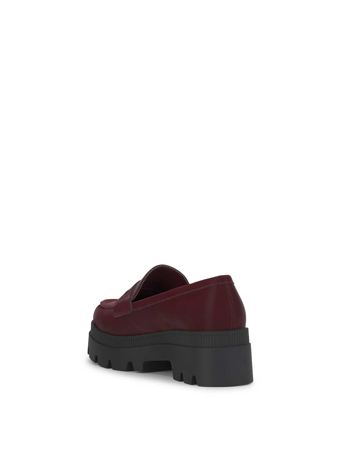Ullinia Lug Platform Loafer in Dark Cherry - Image 3