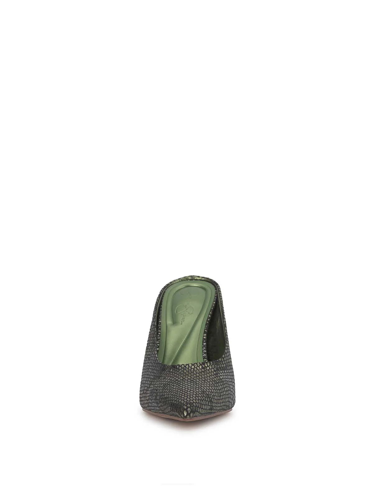Wilix High Heel Mule in Sapphire Snake - Image 2
