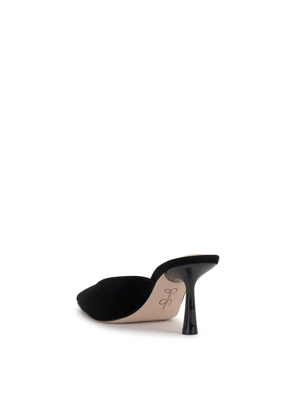 Xia Pointed-Toe Mule in Black - Image 3