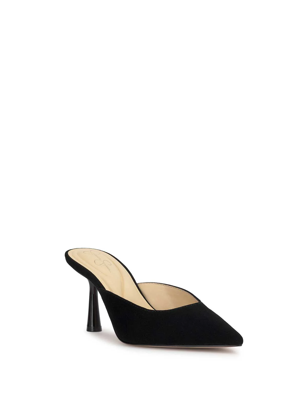 Xia Pointed-Toe Mule in Black - Image 4